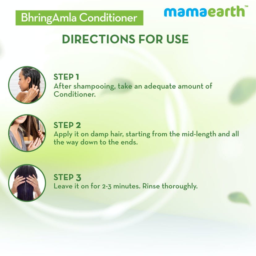 Mamaearth BhringAmla Conditioner with Bhringraj & Amla for Intense Hair Treatment (250mL)