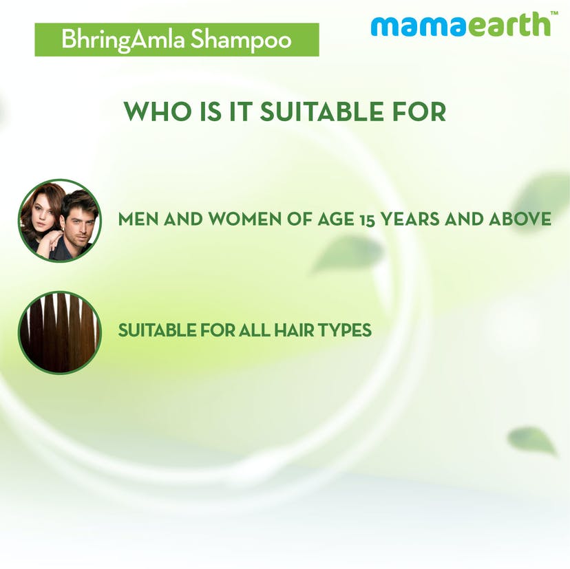 Mamaearth BhringAmla Shampoo with Bhringraj & Amla for Intense Hair Treatment (250mL)