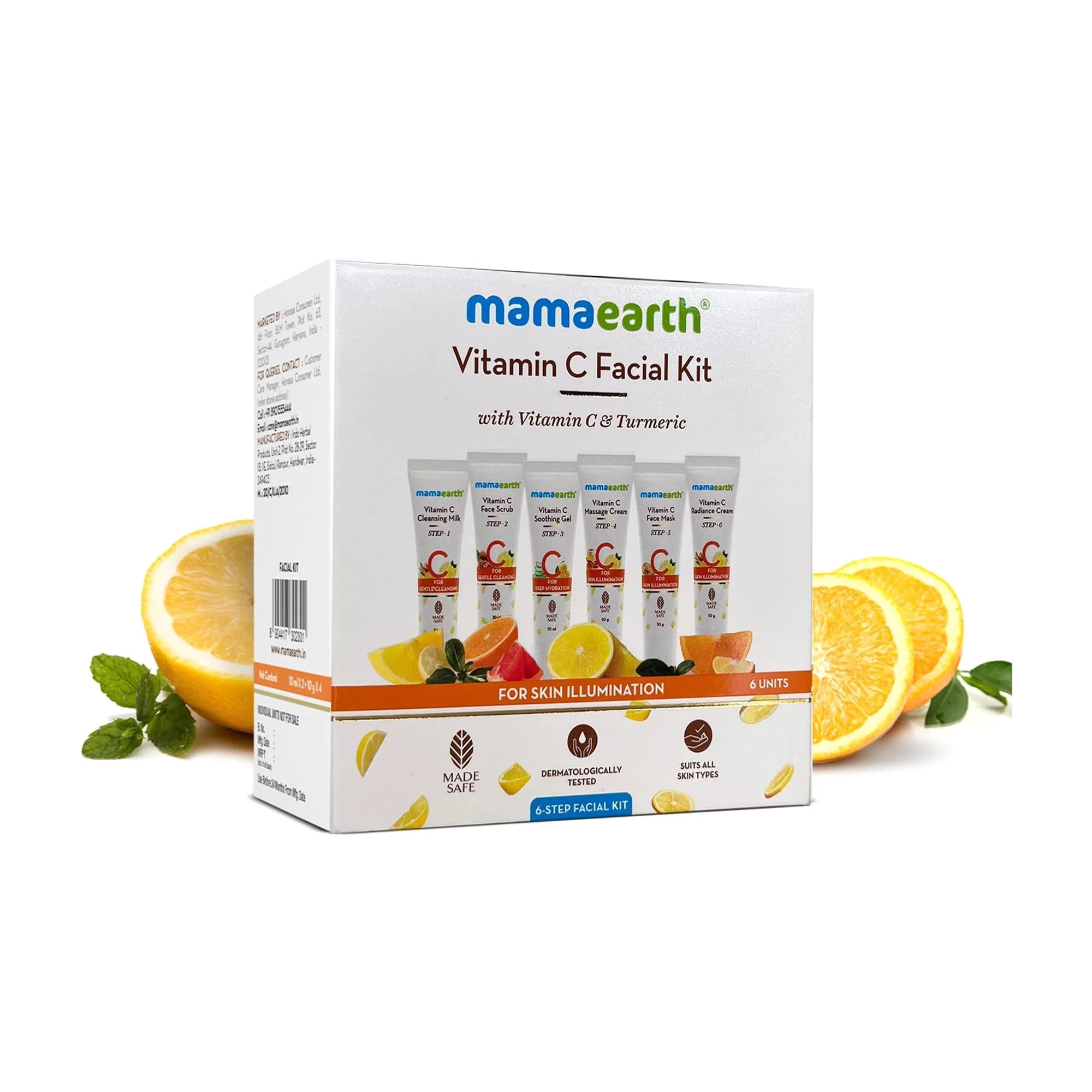 Mamaearth – Vitamin C Facial Kit (6 Step Facial Kit )