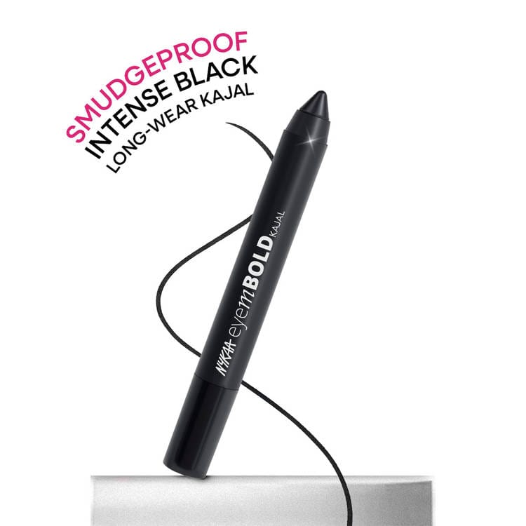 Nykaa - Eyem Bold Kajal Bold Eyes Only Deep Black 001 (2.8g)
