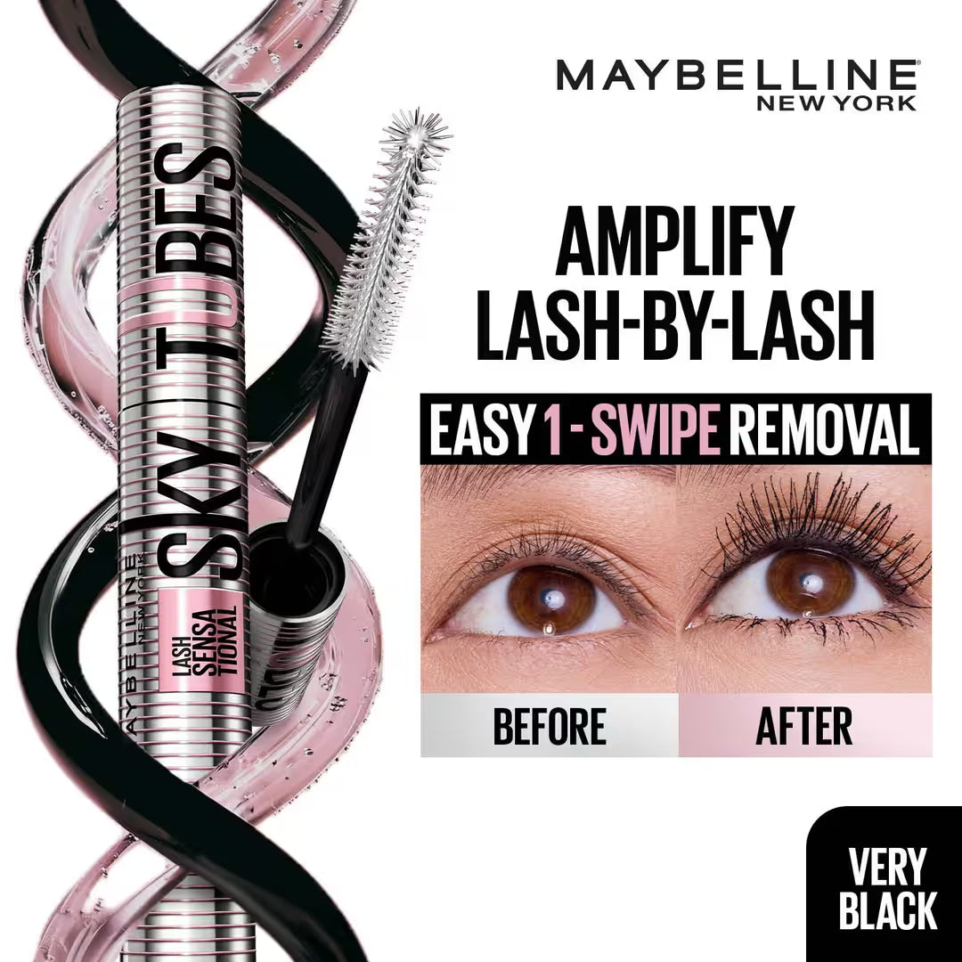 Maybelline New York - Sky Tubes Mascara Very Black (7ml)