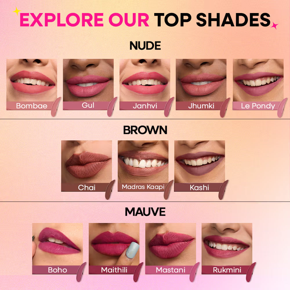 Nykaa - Matte To Last Liquid Lipstick (6.2ml)