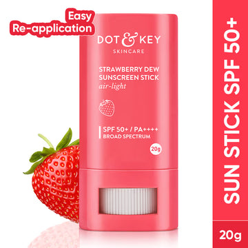 Dot & Key Strawberry On-The-Go SPF 50 Sunscreen Stick PA+++ For UVA/B Blocks (20 g)