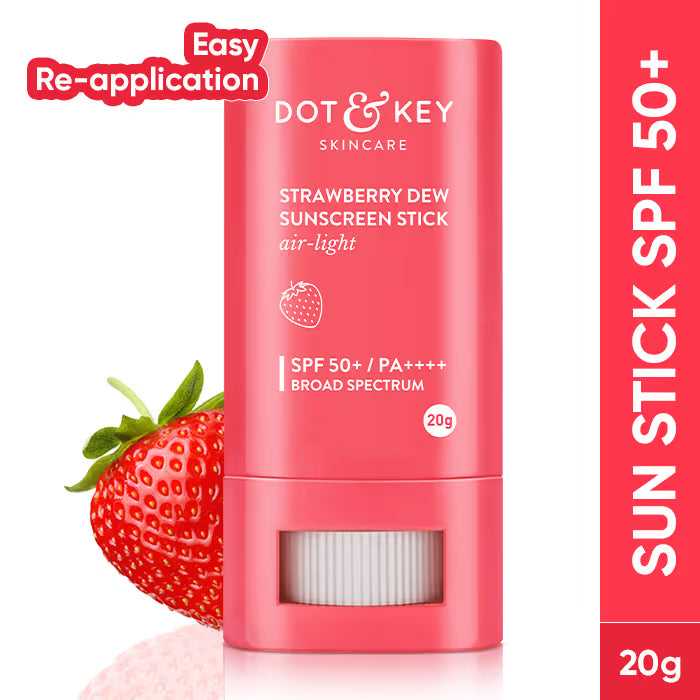 Dot & Key Strawberry On-The-Go SPF 50 Sunscreen Stick PA+++ For UVA/B Blocks (20 g)