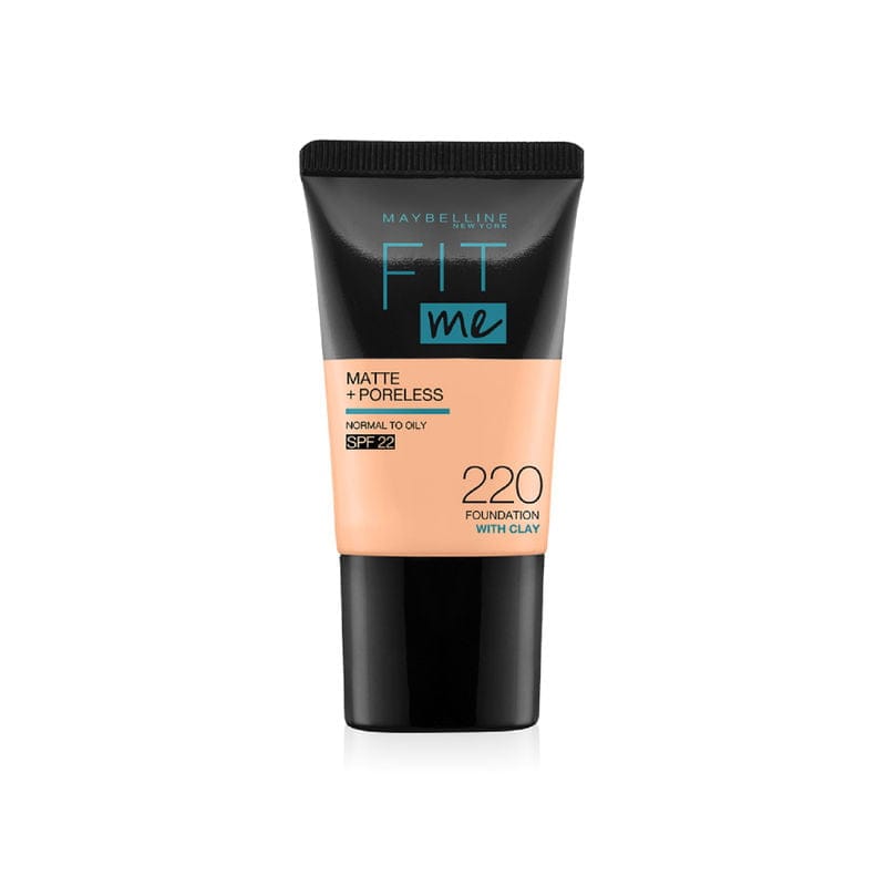 Maybelline New York Fit Me Matte+Poreless Liquid Foundation Tube SPF 22 (18mL)