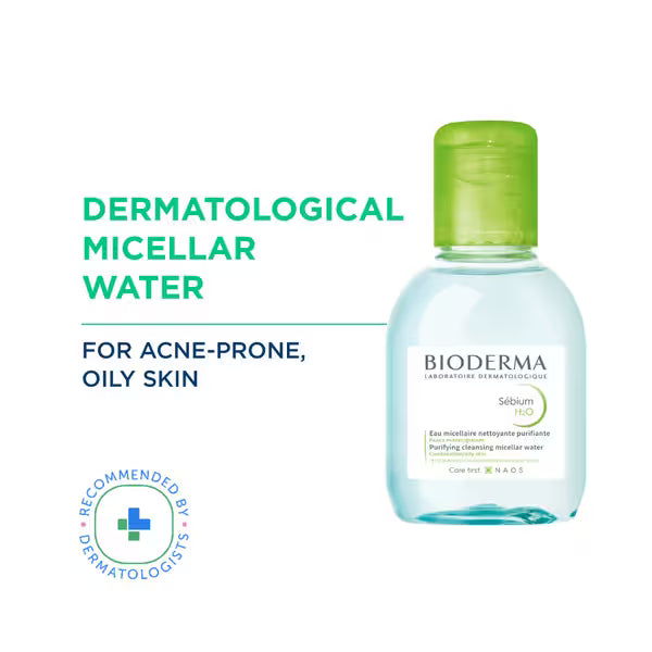 Bioderma - Sébium H2O Purifying Micellar Cleansing Water and Makeup Removing Solution (100mL)