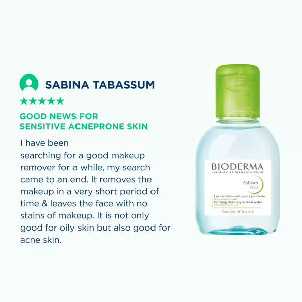 Bioderma - Sébium H2O Purifying Micellar Cleansing Water and Makeup Removing Solution (100mL)