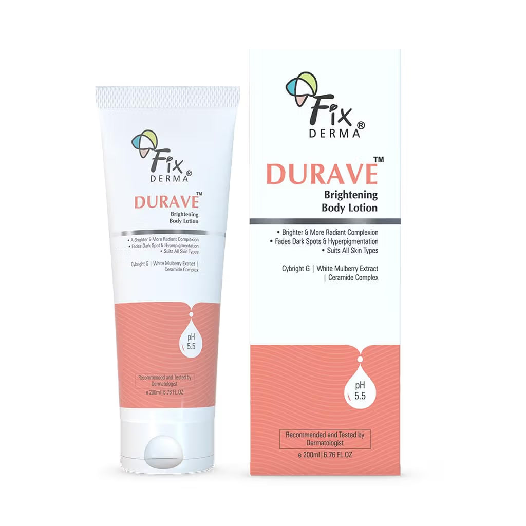 Fixderma - Durave Brightening Body Lotion With Ceramide, Lotion For Hyperpigmentation & Dark Spots (200ml)