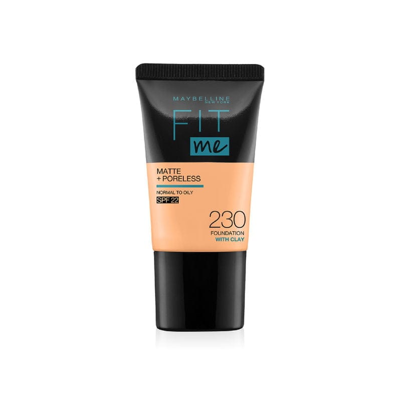 Maybelline New York Fit Me Matte+Poreless Liquid Foundation Tube SPF 22 (18mL)