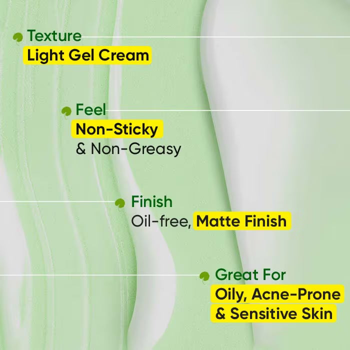Dot & Key Cica Calming Mattifying Sunscreen Niacinamide SPF 50+ PA++++ For Oily Acne Prone & Sensitive Skin (50 g)