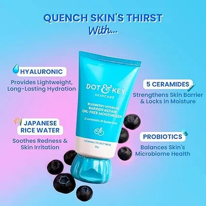 Dot & Key – Blueberry Hydrate Barrier Repair Oil – Free Moisturizer (50g)