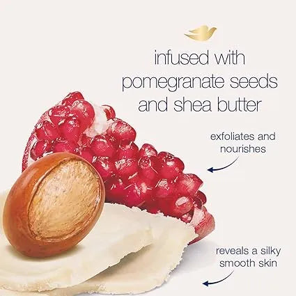 Dove – Exfoliating Body Polish Pomegranate Seeds & Shea Butter (298g)