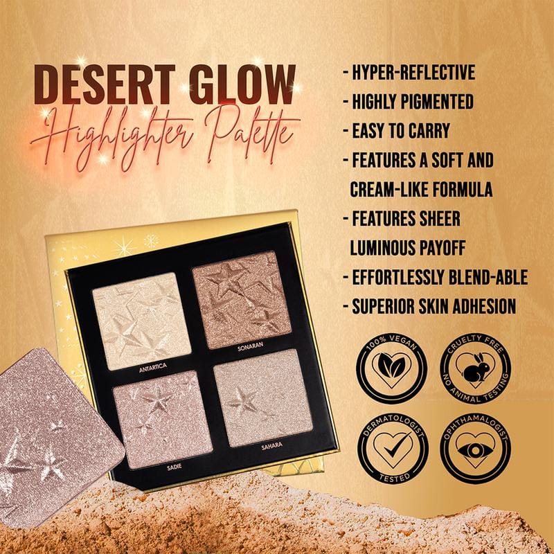 Forever 52 - Desert Glow 4 Color Highlighter Palette (DGH002)