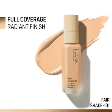 Flicka - High Coverage HD Liquid Foundation With SPF