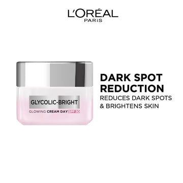 Loreal Paris - Glycolic Bright Glowing Cream Day SPF30 (50ML) [Buy 2 Get 1 Free]
