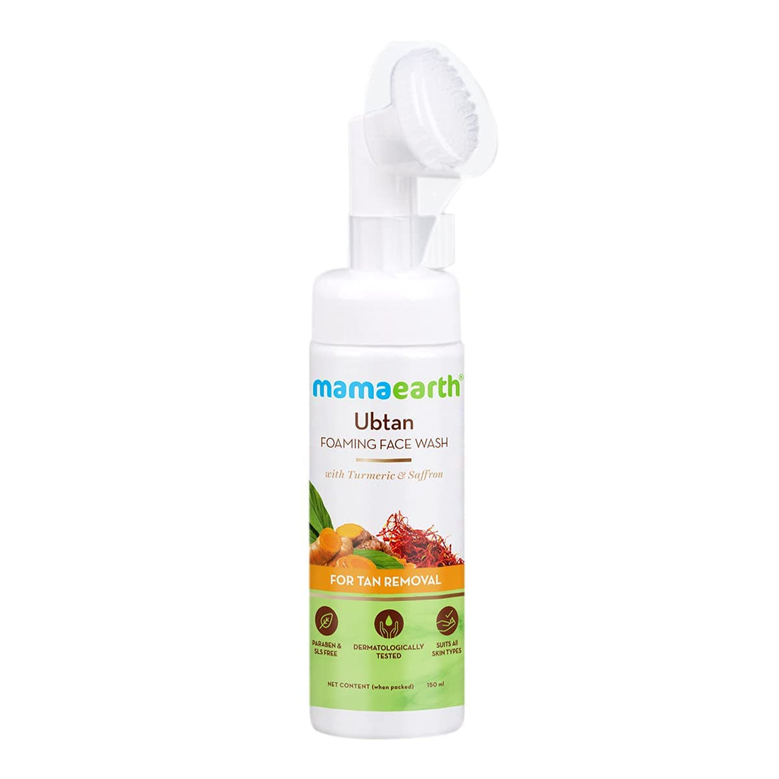 Mamaearth - Ubtan Foaming Face Wash With Turmeric & Saffron (150ML)