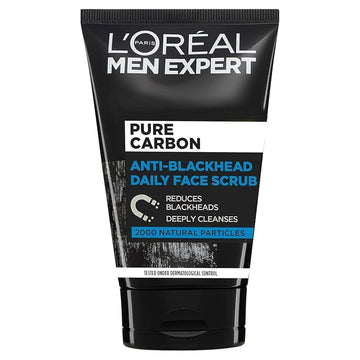 Loreal Men Expert - Pure Carbon Anti - Black Head Daily Face Scrub (100ML)