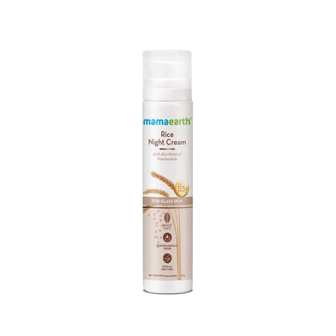 Mamaearth - Rice Night Cream For Glass Skin (50g)