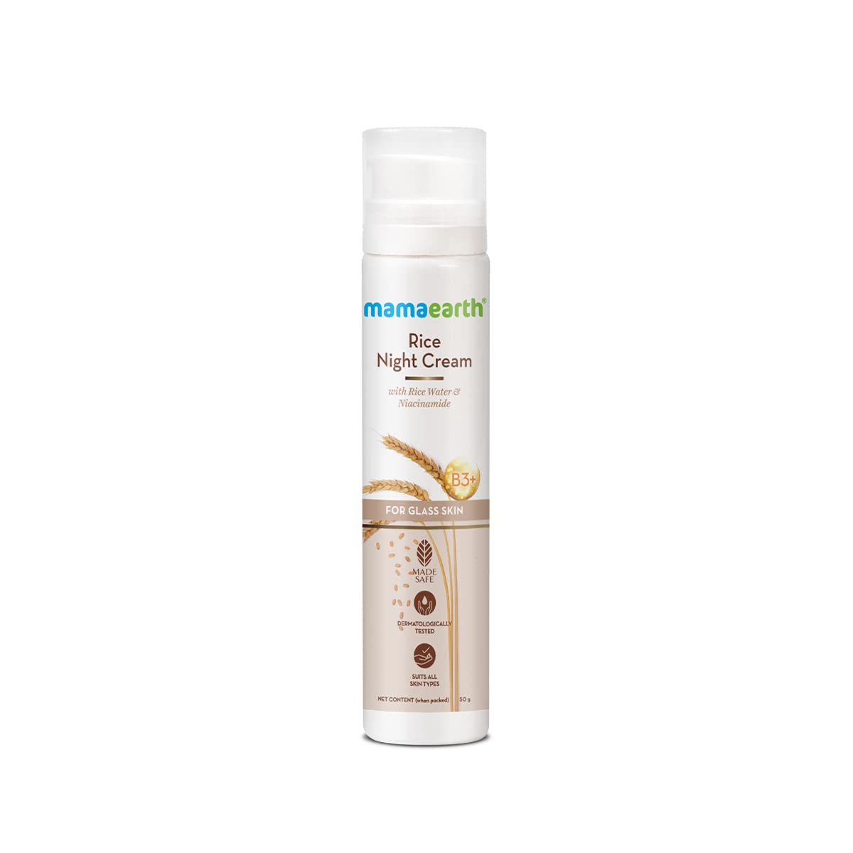 Mamaearth - Rice Night Cream For Glass Skin (50g)