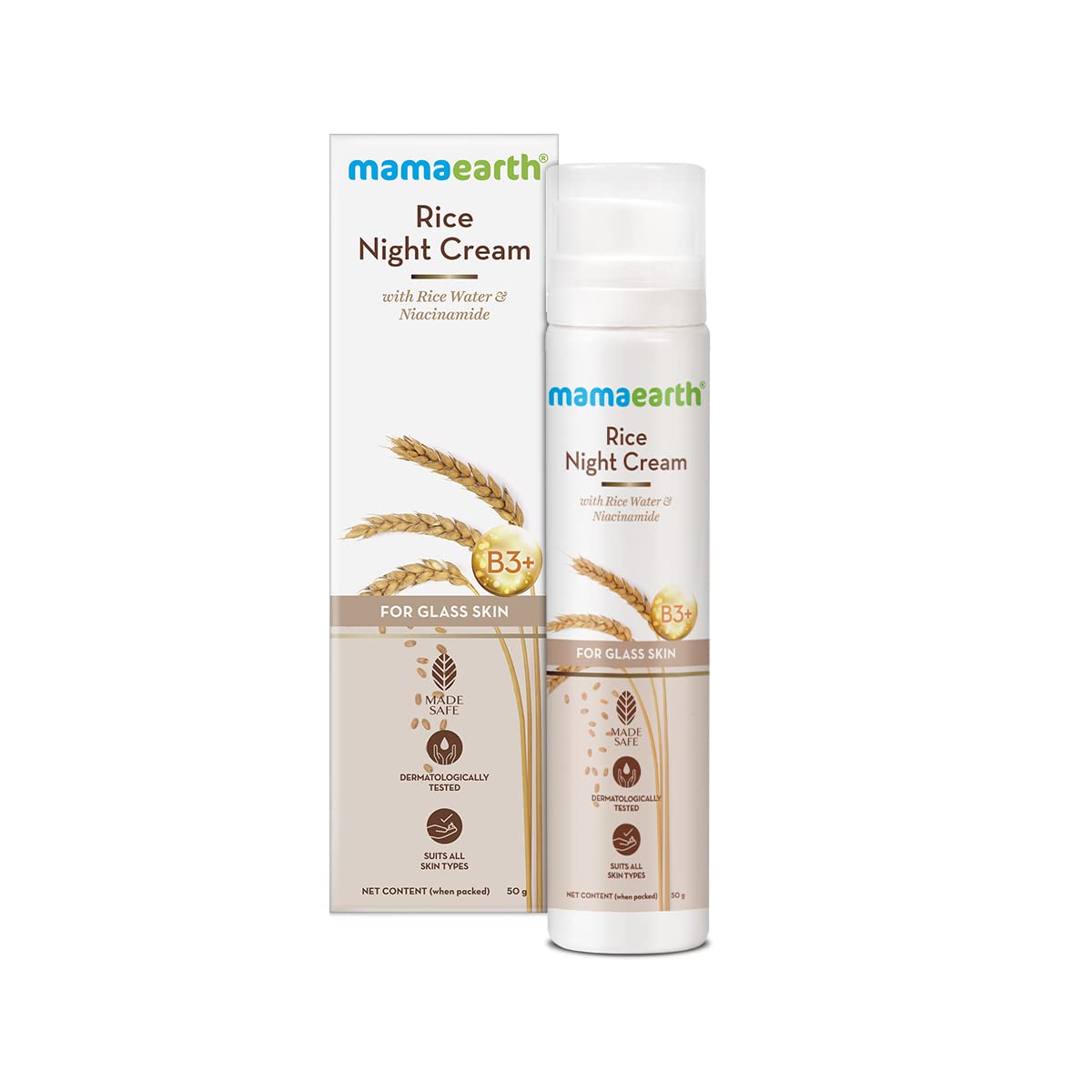 Mamaearth - Rice Night Cream For Glass Skin (50g)