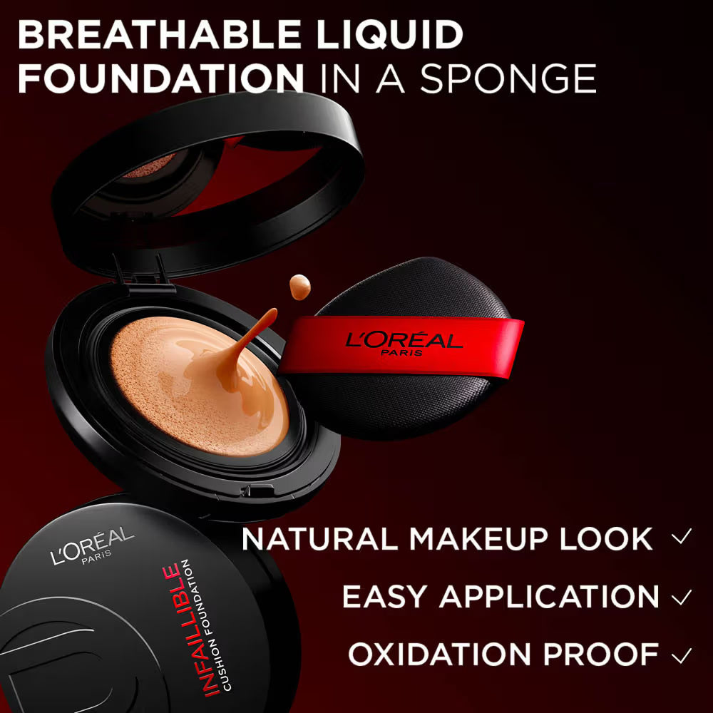 Loreal Paris - Infaillible 24H Fresh Wear Cushion Foundation (11g)