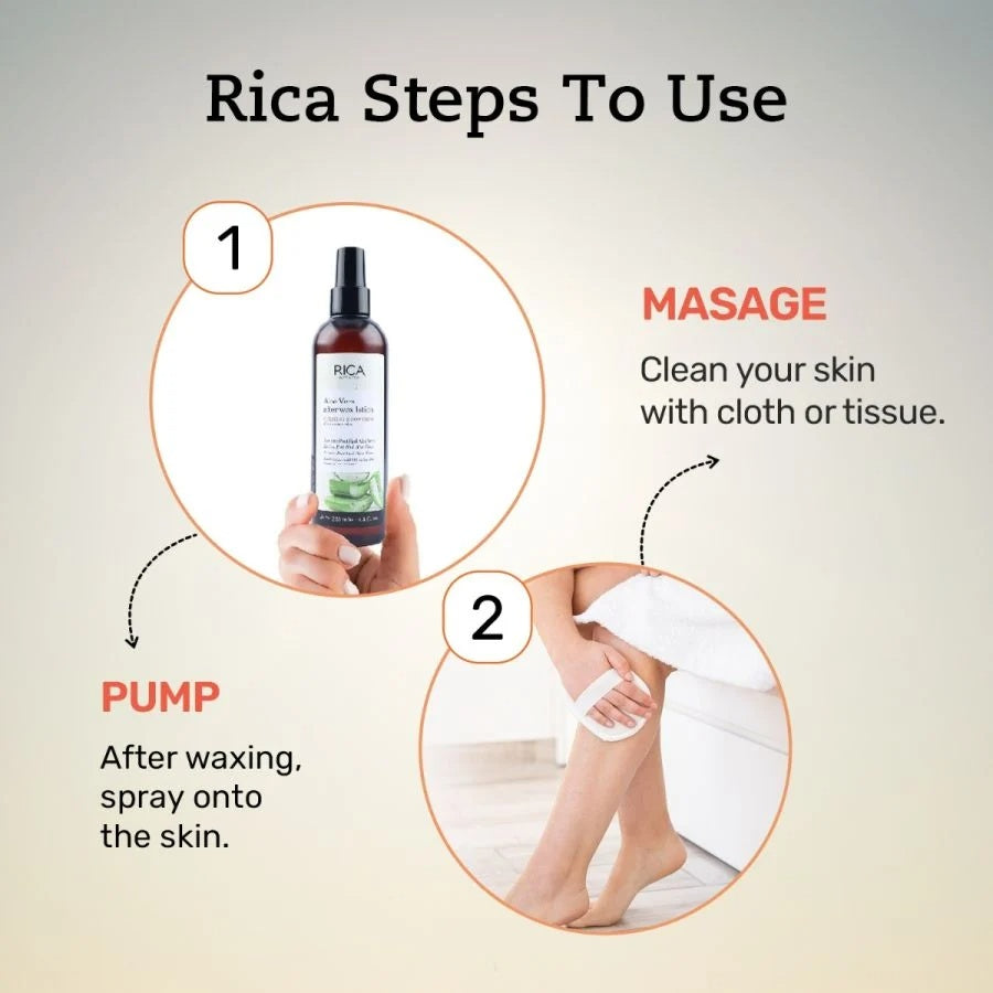 Rica - After Wax Lotion - Aloe vera (250ML)