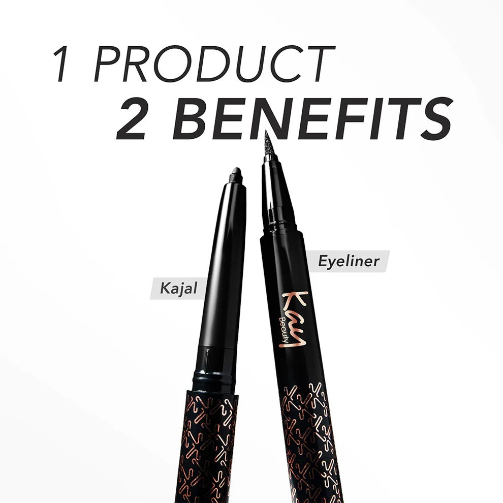 Kay Beauty - Intense Black 24H Kajal Eyeliner Duo