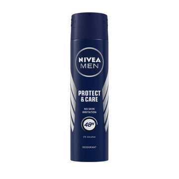 NIVEA Men Deodorant, Protect & Care, No Skin Irritation & 48h Freshness (150ml)