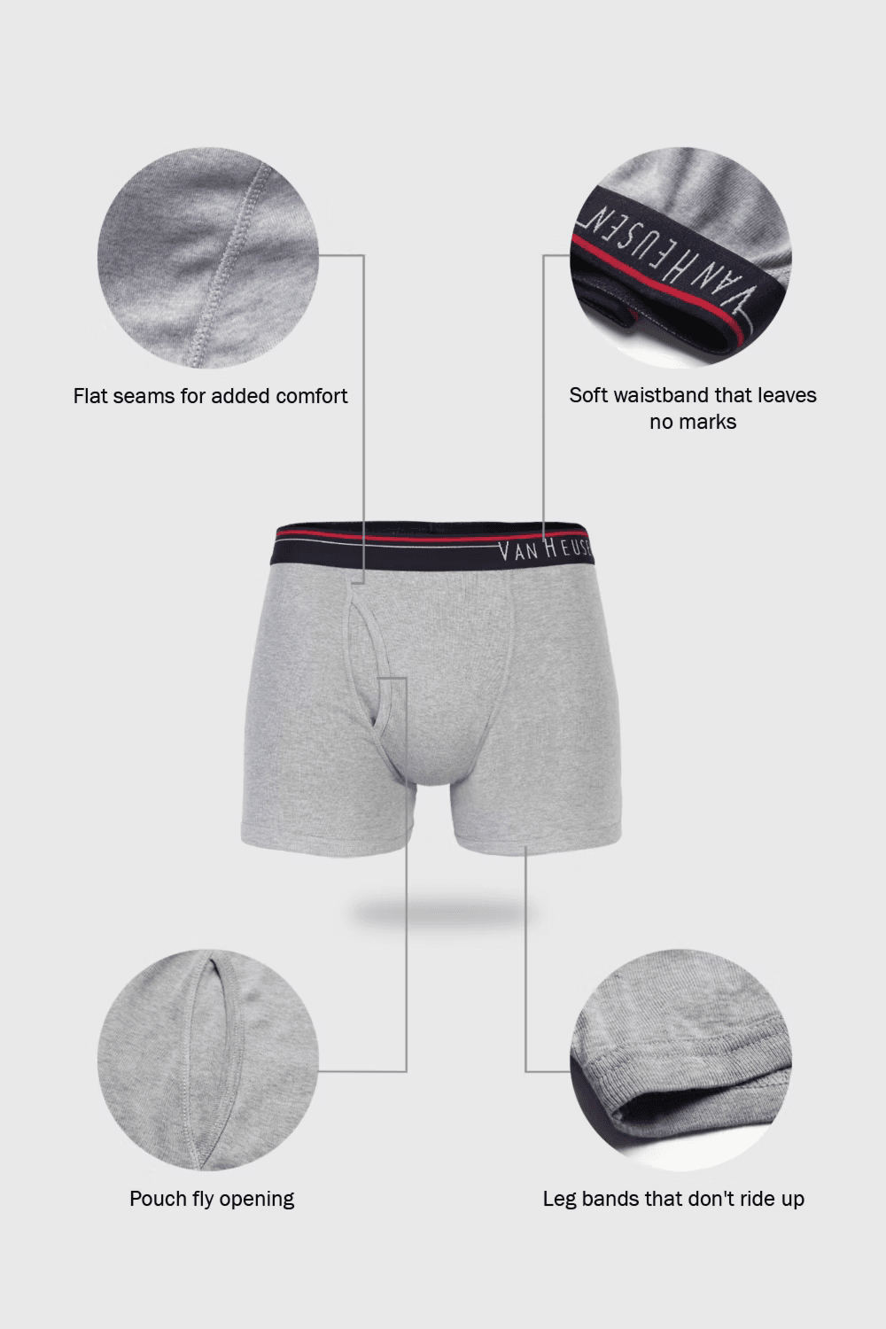 VanHeusen - Classic Boxer Briefs Pack Of 2 (#10032 - 02N) - ASSTD - Underwear