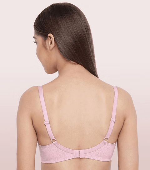 ENAMOR - (A042 - 01N) SIDE SUPPORT SHAPER SUPIMA COTTON EVERYDAY BRA (COLOR - ORCHID MELANGE)