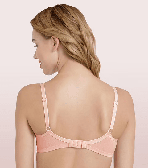 ENAMOR - (A042 - 01N) SIDE SUPPORT SHAPER SUPIMA COTTON EVERYDAY BRA (COLOR - PEARL)