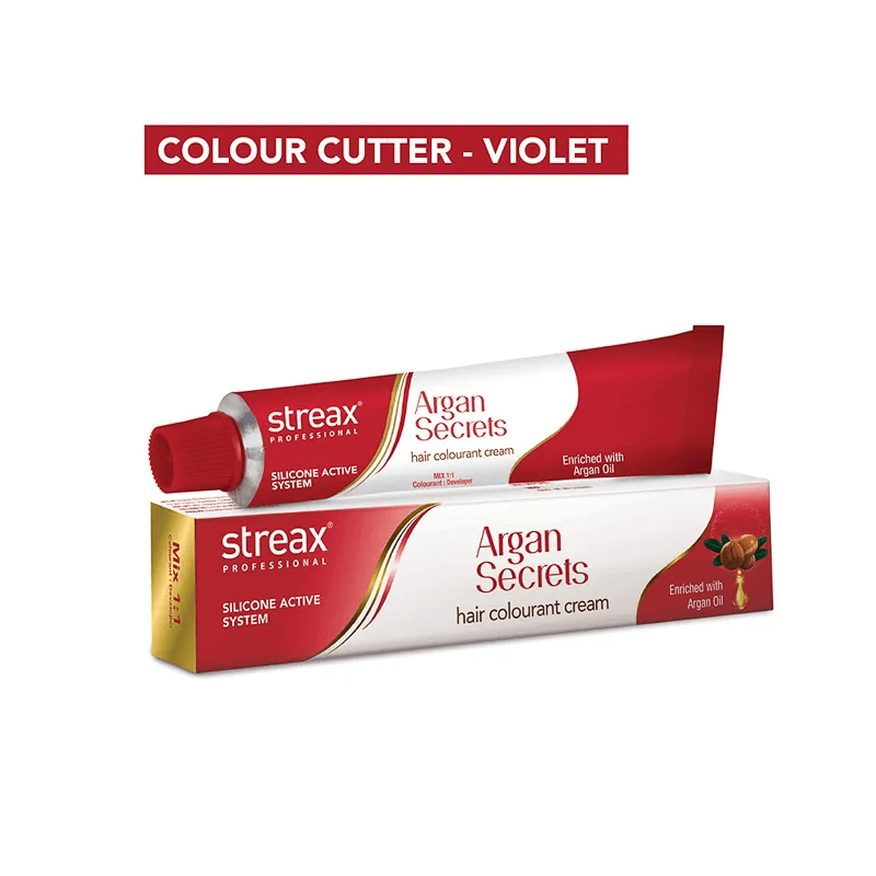 Streax Professional - Argan Secrets Hair Colourant Cream - (Violet) (60gm)