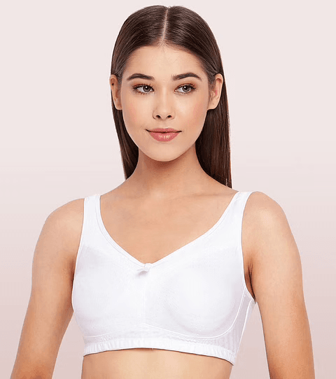 ENAMOR - (FB5 - 01N) FULL SUPPORT SMOOTH SUPER LIFT BRA (COLOR - WHITE)