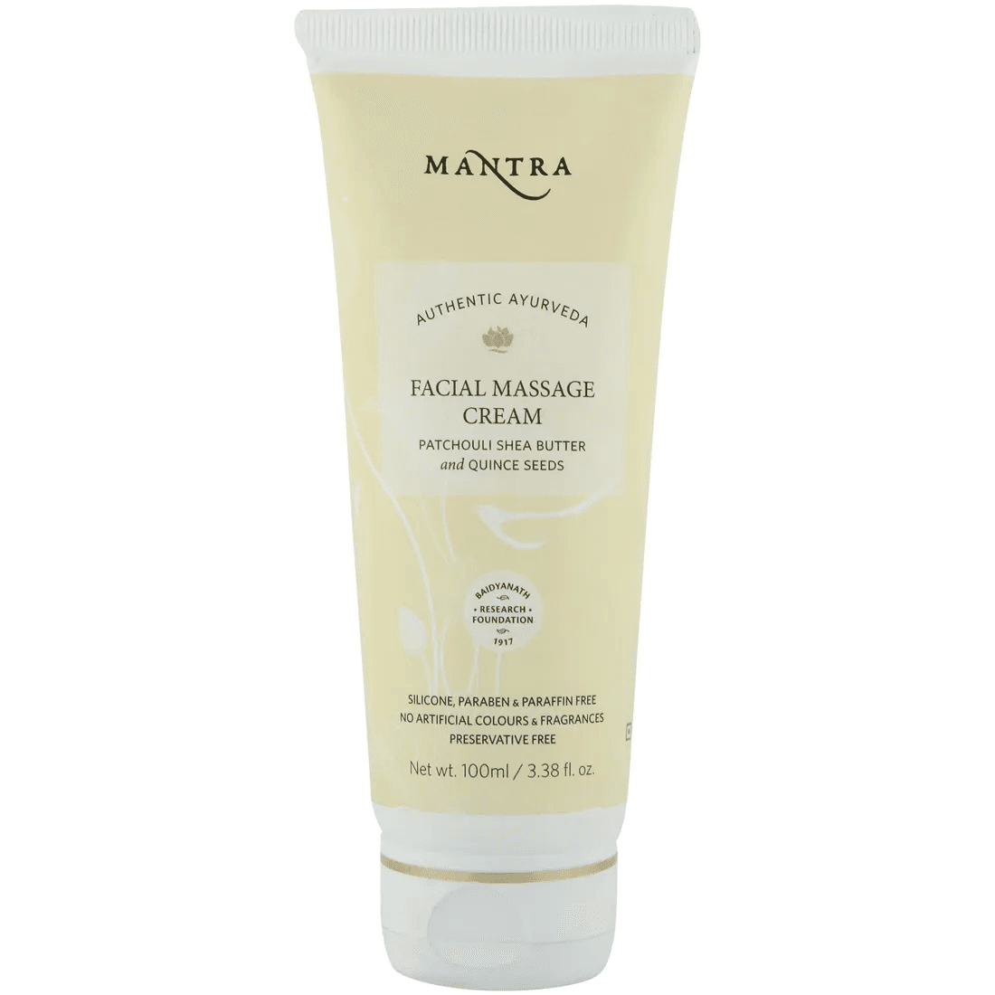 Mantra - Herbal Patchouli Shea Butter And Quince Seeds Facial Massage Cream (100mL))