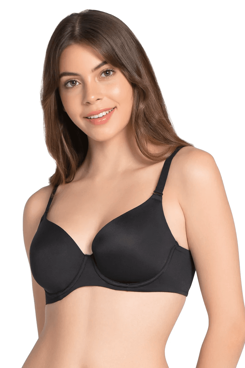 AMANTE - Smooth Moves Padded Wired T-Shirt Bra (BRA81601 - Color - Black - 01N)
