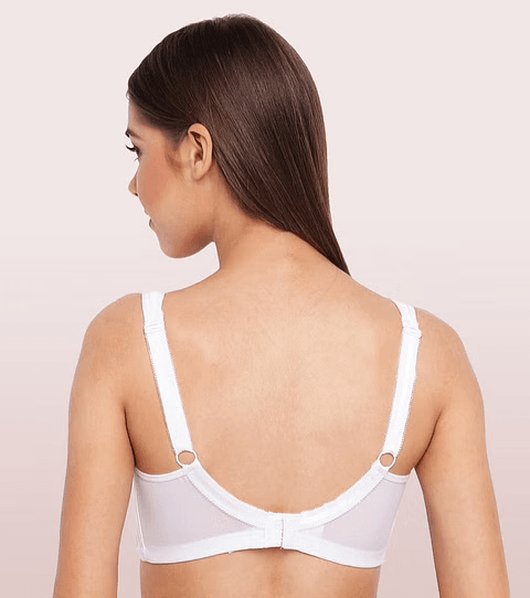 ENAMOR - (FB5 - 01N) FULL SUPPORT SMOOTH SUPER LIFT BRA (COLOR - WHITE)