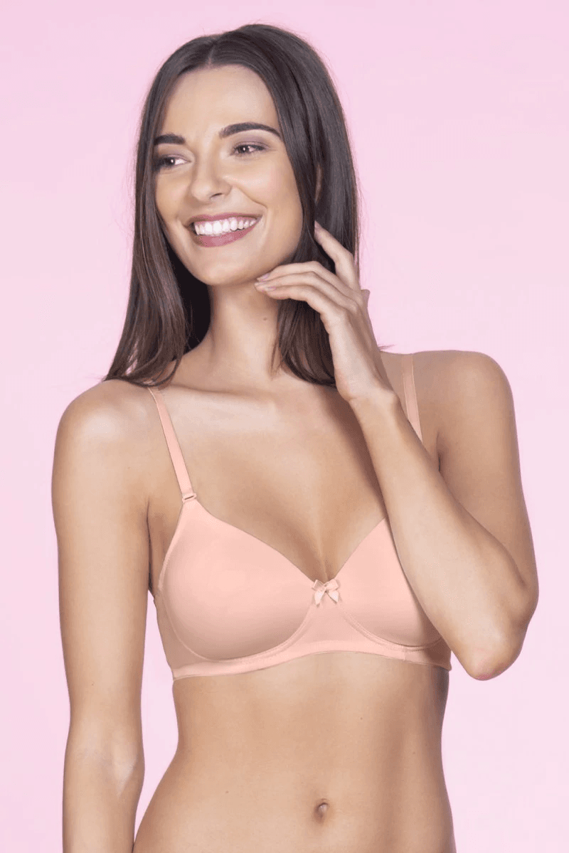 AMANTE - Smooth Charm Padded Non-Wired T-Shirt Bra (BRA10606 - Color - Impatiens Pink) - 01N