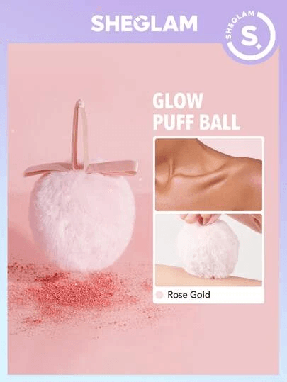 Sheglam - GLOW PUFF BALL- ROSE GOLD
