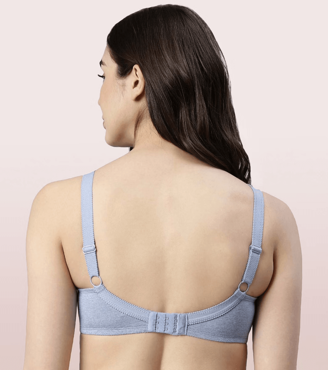 ENAMOR - (A014 - 01N) SUPER CONTOURING M-FRAME FULL SUPPORT BRA (COLOR - CHAMBRAY MELANGE)