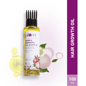 Plum - Onion And Bhringraj Hair Growth Oil (100mL)