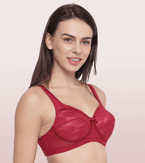 ENAMOR - (FB06) FULL SUPPORT CLASSIC LACE LIFT BRA - 01N (Color - Masai)