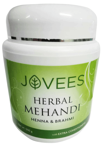 Jovees - Herbal Henna & Brahmi Herbal Mehandi For Strenthening Hair Roots And Volume (500gm)
