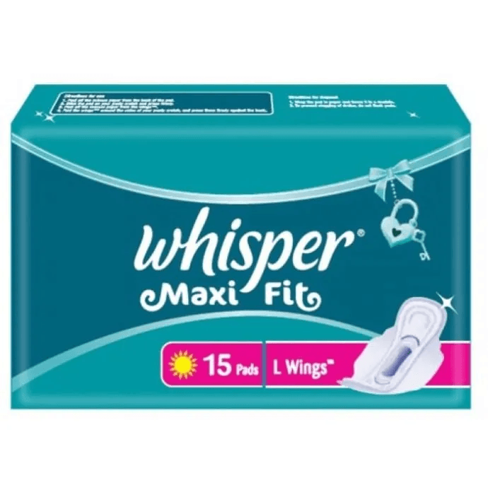 Whisper - Maxi Fit L Wings Pads- 15 Pads