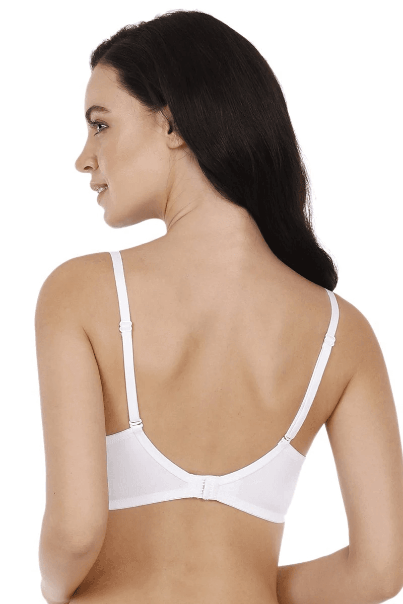 AMANTE - Smooth Charm Padded Non-Wired T-Shirt Bra (BRA10606 - Color - White) - 01N