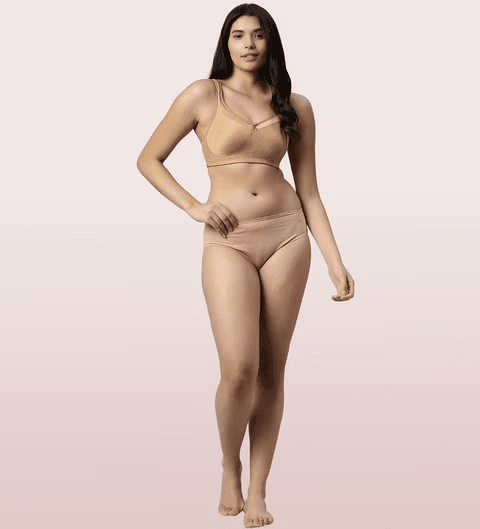 ENAMOR - (FB5 - 01N) FULL SUPPORT SMOOTH SUPER LIFT BRA (COLOR - BUFF)