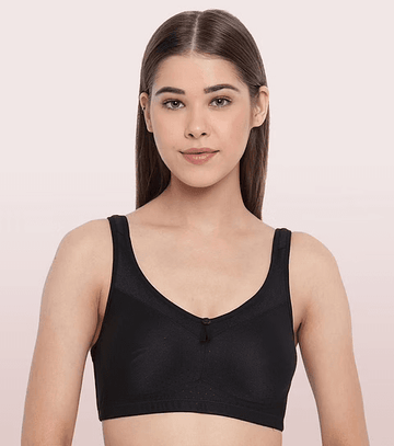 ENAMOR - (FB5 - 01N) FULL SUPPORT SMOOTH SUPER LIFT BRA (COLOR - BLACK)