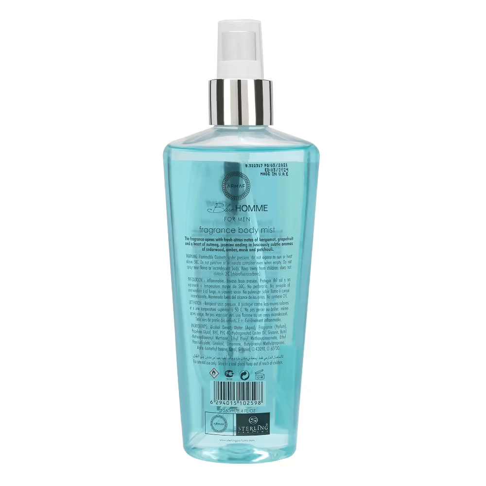 Armaf - Blue Homme Fragrance Body Spray For Men (250mL)