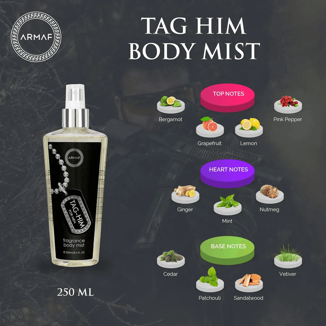 Armaf - Tag Him Body Mist - For Men (250mL)