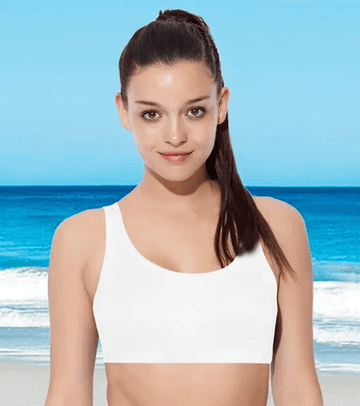 ENAMOR - (SB06) LOW IMPACT BRA - (COLOR - WHITE) - 01N