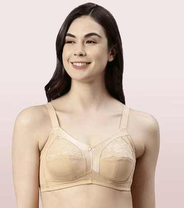 ENAMOR - (A014 - 01N) SUPER CONTOURING M-FRAME FULL SUPPORT BRA (COLOR - SKIN)